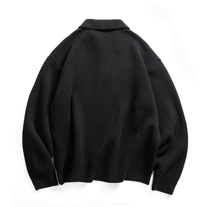 パネルライン　コットン混　ポロカラーニット　N880