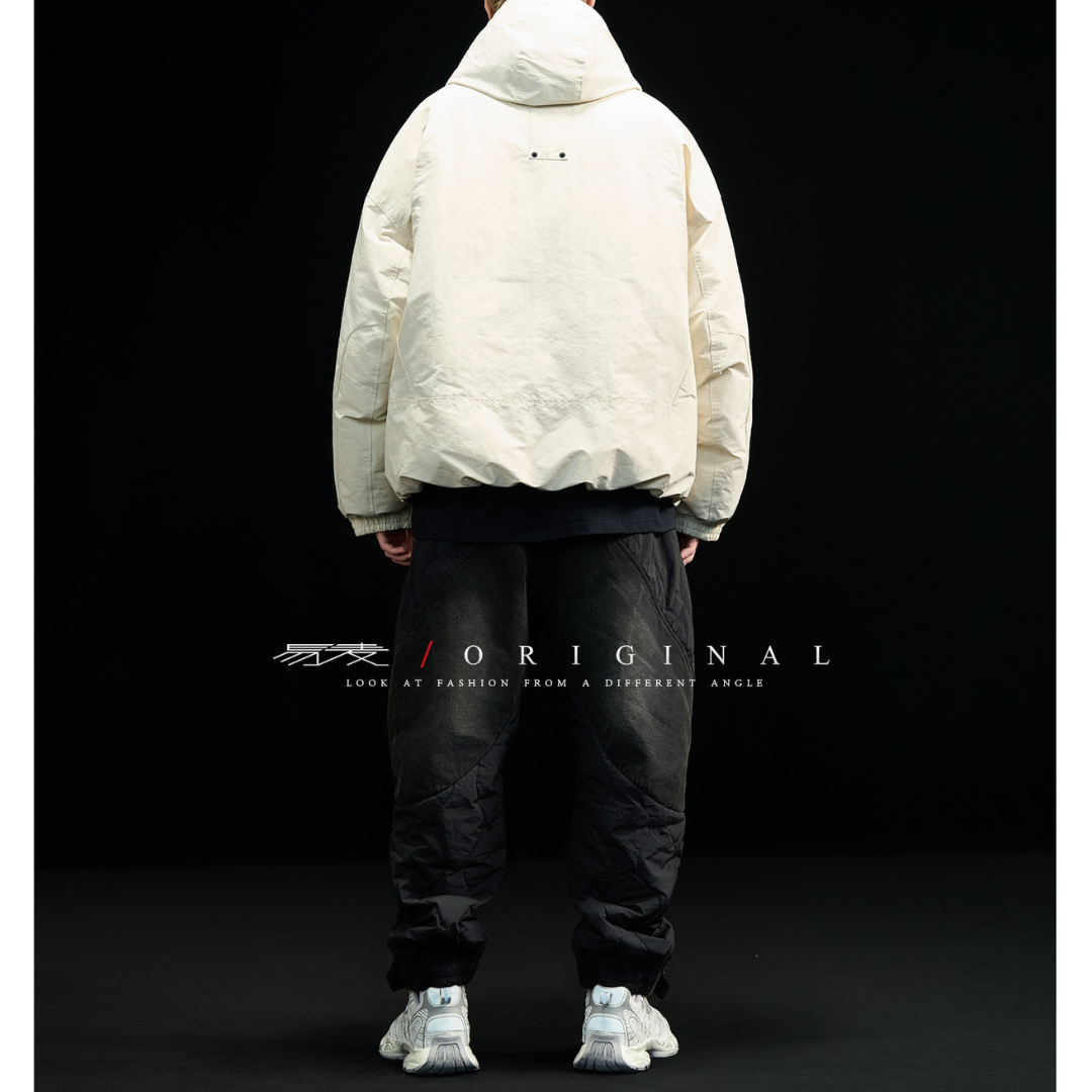[YMORIGINAL] White Duck Down Utility Hooded Jacket N857