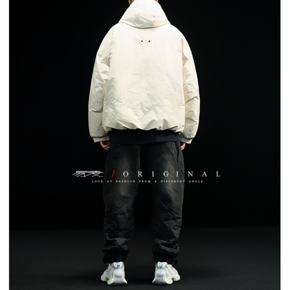 [YMORIGINAL] White Duck Down Utility Hooded Jacket N857