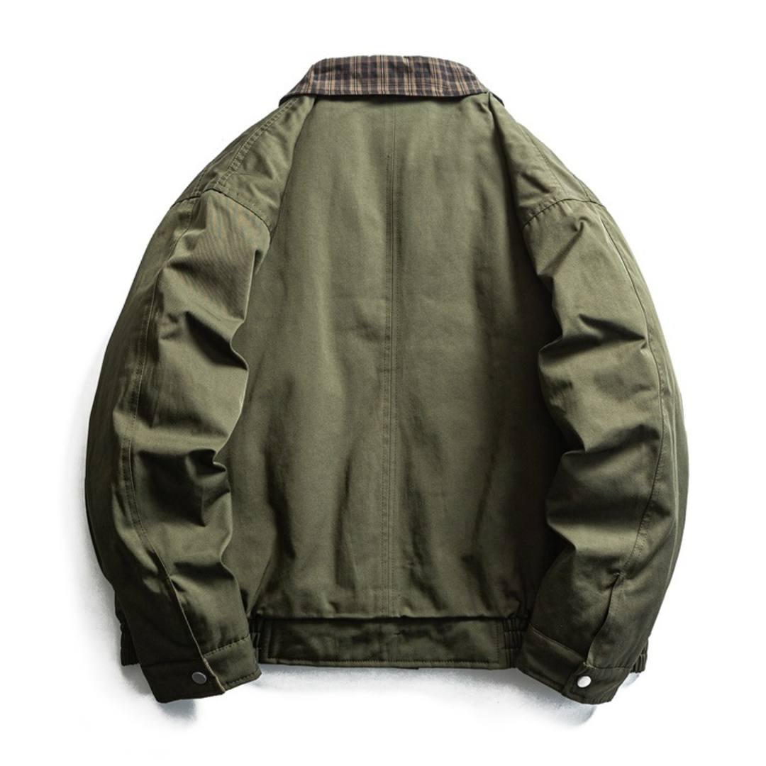 トラッドチェック　パテッド　ジャケット　N937