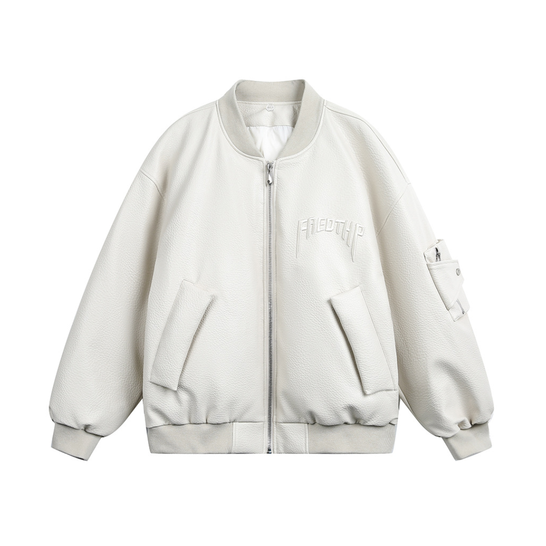 Faux layered wool polo collar knit N748