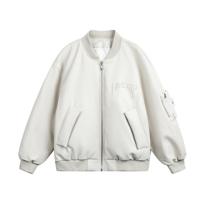 Faux layered wool polo collar knit N748