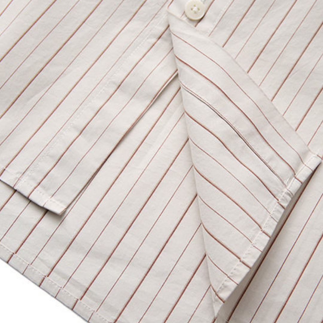 ペンシルストライプ　ブロードシャツ　N1749 (6)