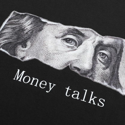 【Money talks】コットン　グラフィックTシャツ　N1617