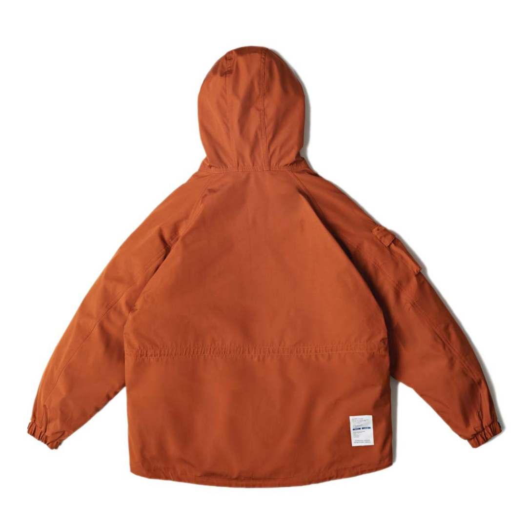 カーゴポケット　ダウン　フードジャケット　N877