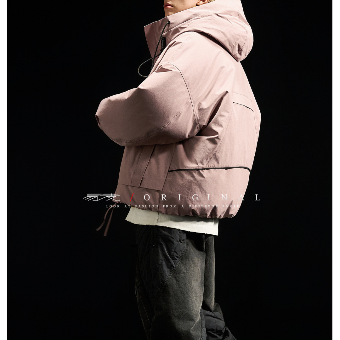 [YMORIGINAL] White Duck Down Big Pocket Hooded Jacket N849