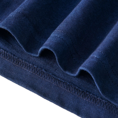 インディゴ染め　長袖Tシャツ　N1324