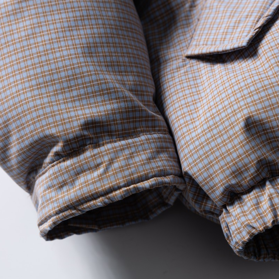 マイクロチェック　パデットジャケット　N970