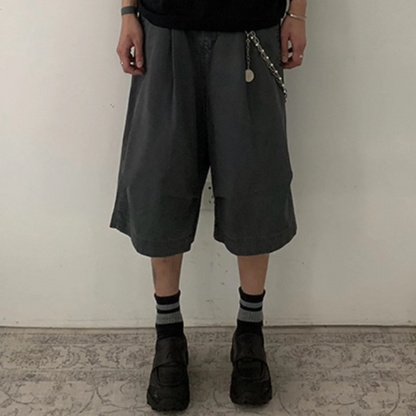 チノ　ワイドタック　ハーフパンツ　N506
