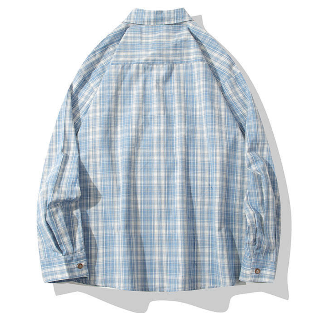 モダンチェック　レギュラーシャツ　N1249