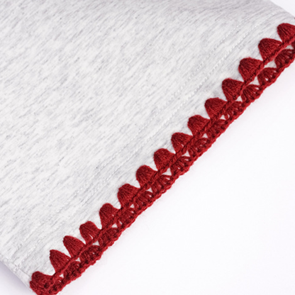 エンブロイダリーネック　Tシャツ　N1257