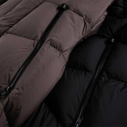 Faux layered wool polo collar knit N748