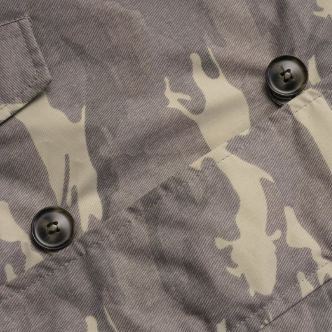 カモフラージュ　ファーフード　ジャケット　N943