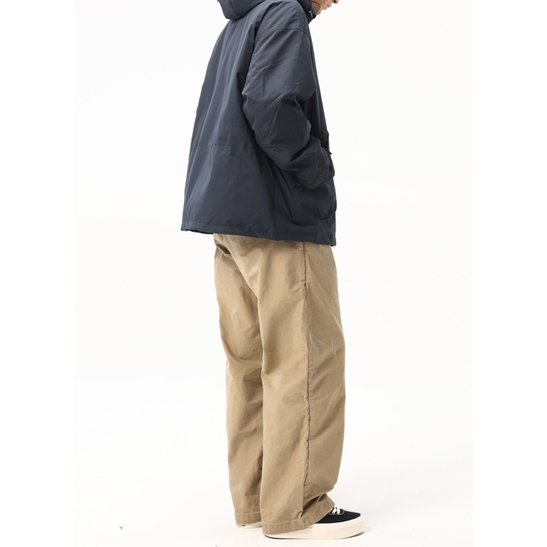 ホワイトダウン　スナップボタン　フードジャケット　N1022