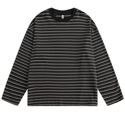 マルチボーダー　長袖Tシャツ　B569