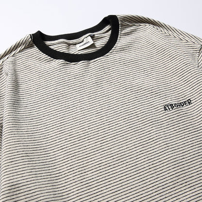 ミジンボーダー　ワンポイントロゴTシャツ　B524