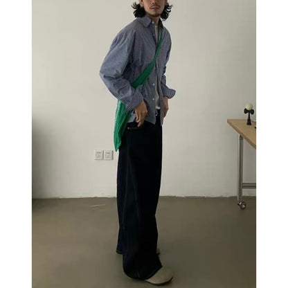 デニム　ツイストワイド　パンツ　C265