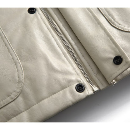 PUレザー　ZIPジャケット　B678