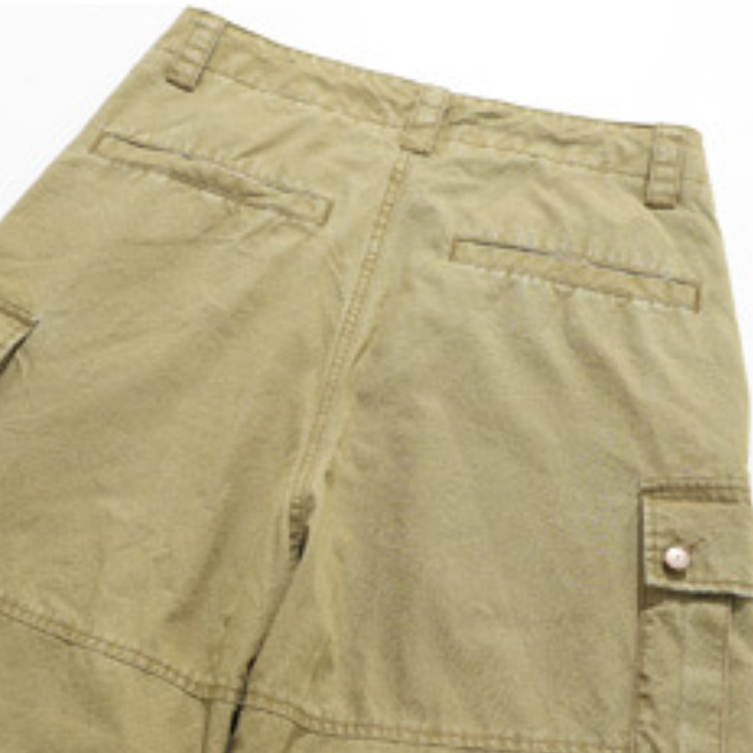 【Y.M.ORIGINAL】コットンポリエステル　マルチタック　カーゴパンツ　N972