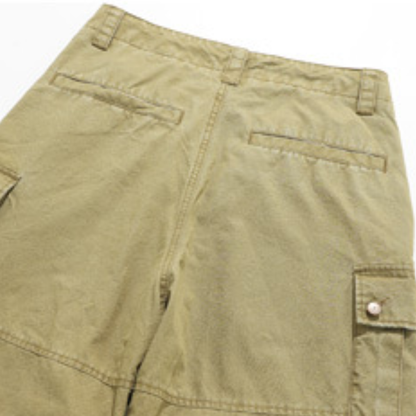 【Y.M.ORIGINAL】コットンポリエステル　マルチタック　カーゴパンツ　N972