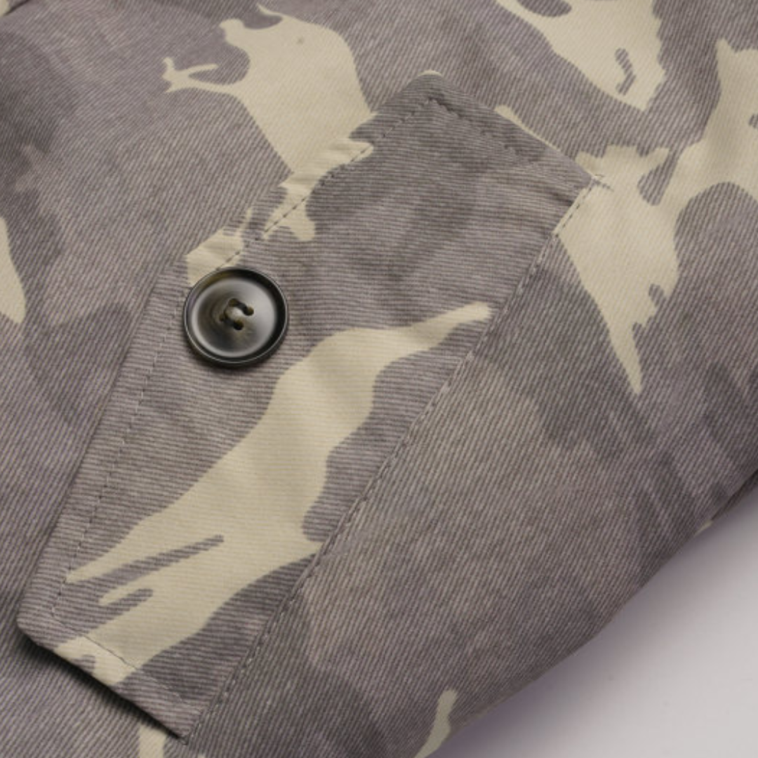 カモフラージュ　ファーフード　ジャケット　N943