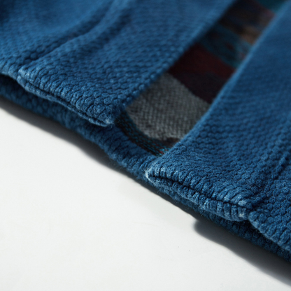 インディゴ染料め　キモノ　ジャケット　N1325