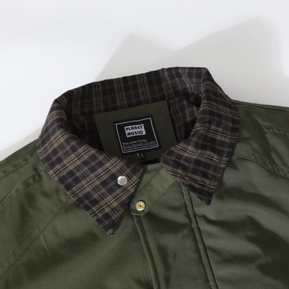 トラッドチェック　パテッド　ジャケット　N937