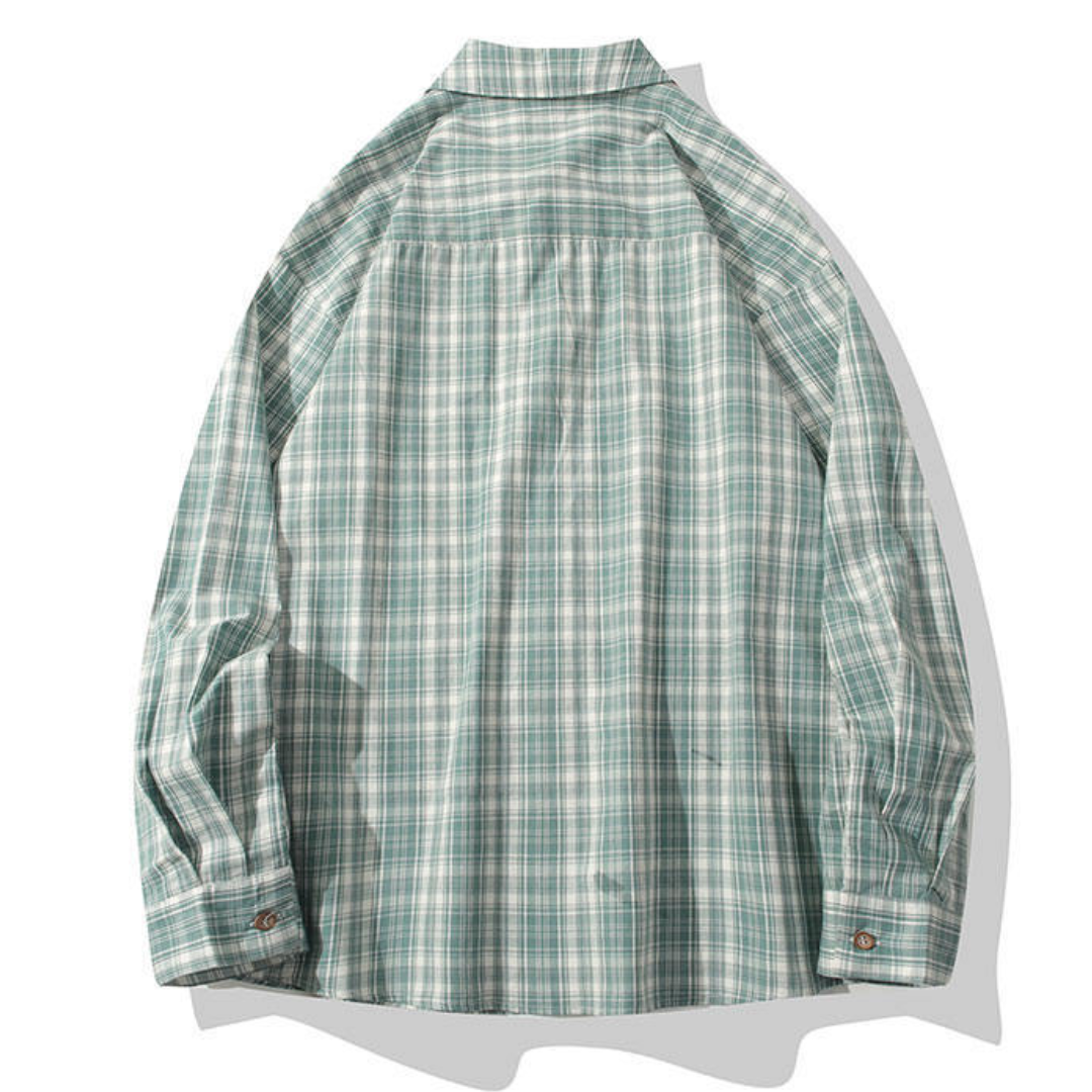 モダンチェック　レギュラーシャツ　N1249