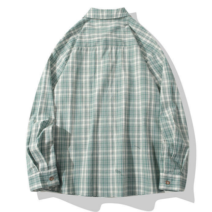 モダンチェック　レギュラーシャツ　N1249