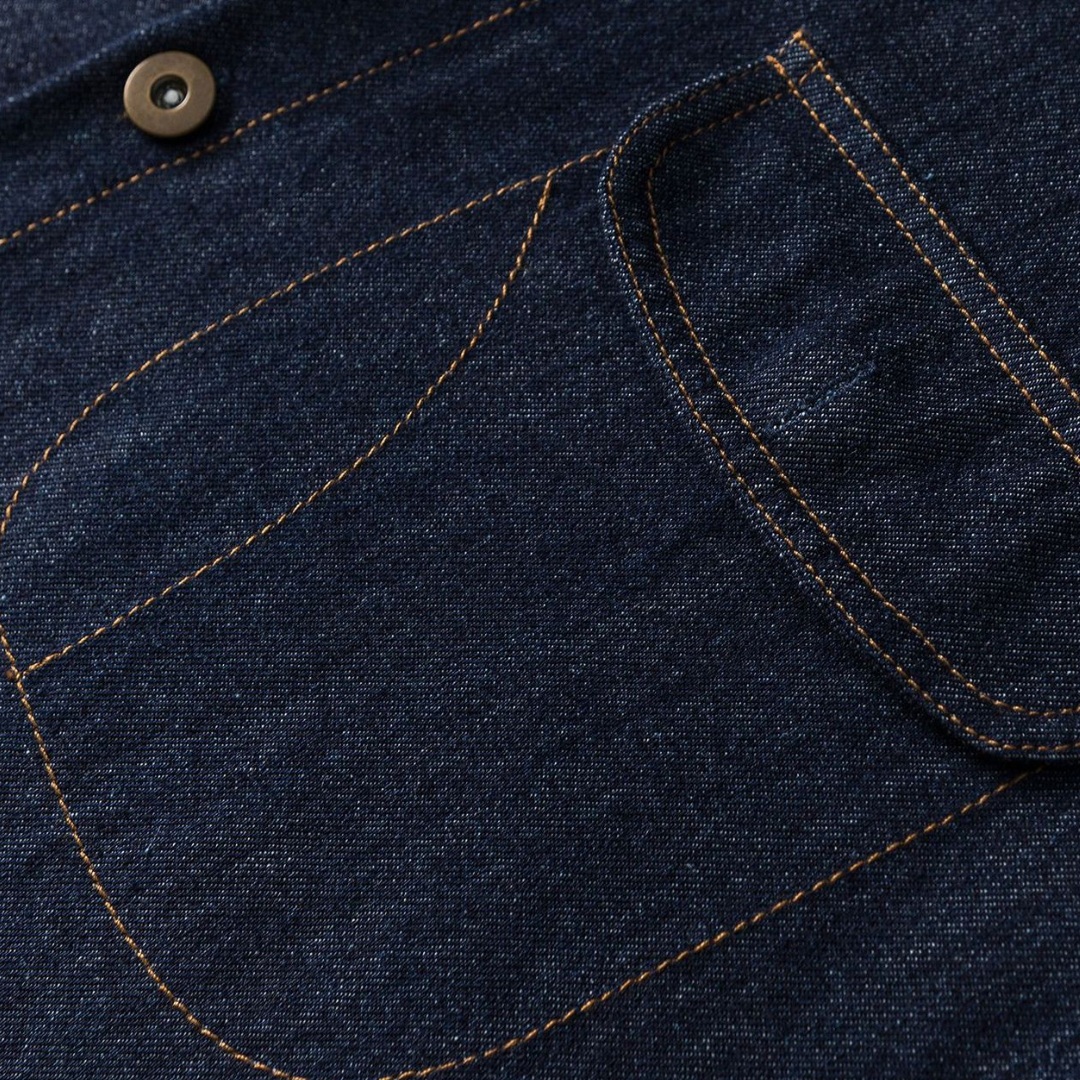 ステッチポケット　デニム　シャツジャケット　N1255