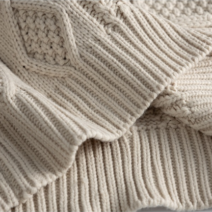 クレイジー ケーブルニット クルーネック カーディガン　N942