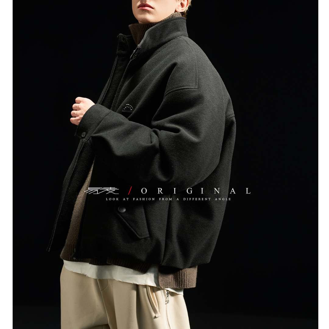 [YMORIGINAL] White Duck Down Woolly PE Stand Jacket N851