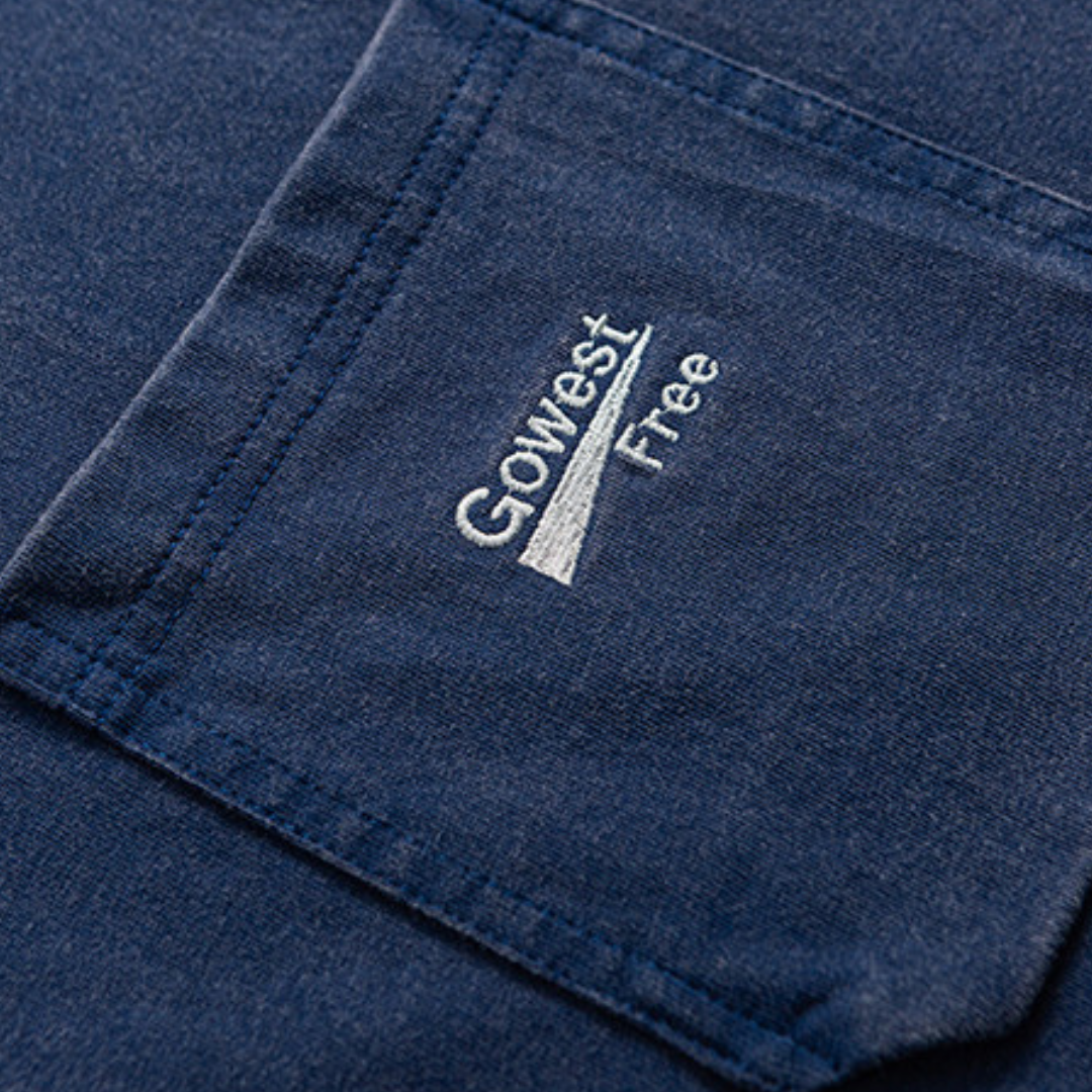 【Gowest Free】ポケット刺繍　Tシャツ　N1625