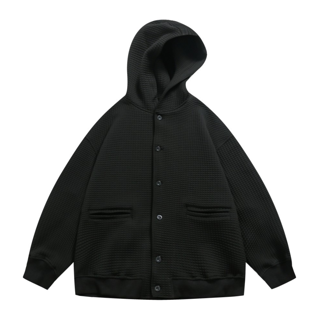 ワッフル　フードジャケット　N1042