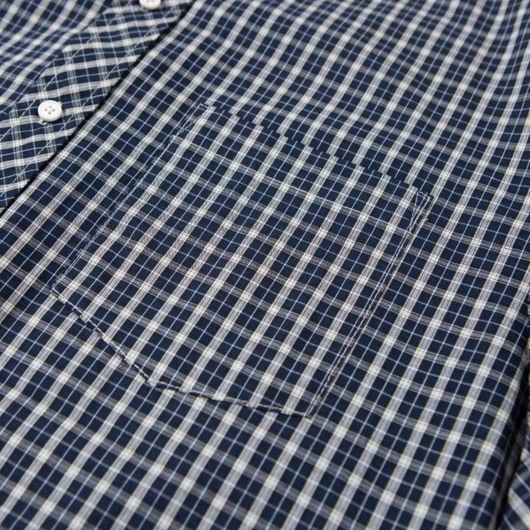 ダッドチェック　ボタンダウンシャツ　N1280