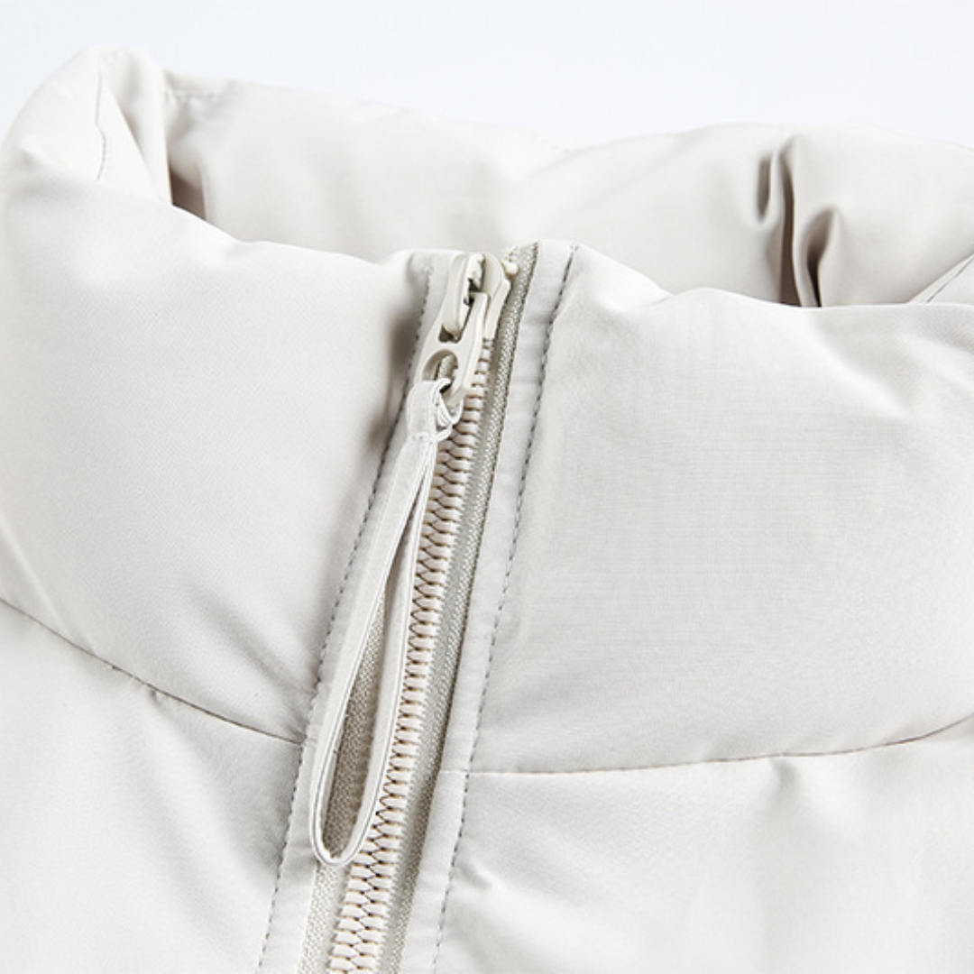 Faux layered wool polo collar knit N748