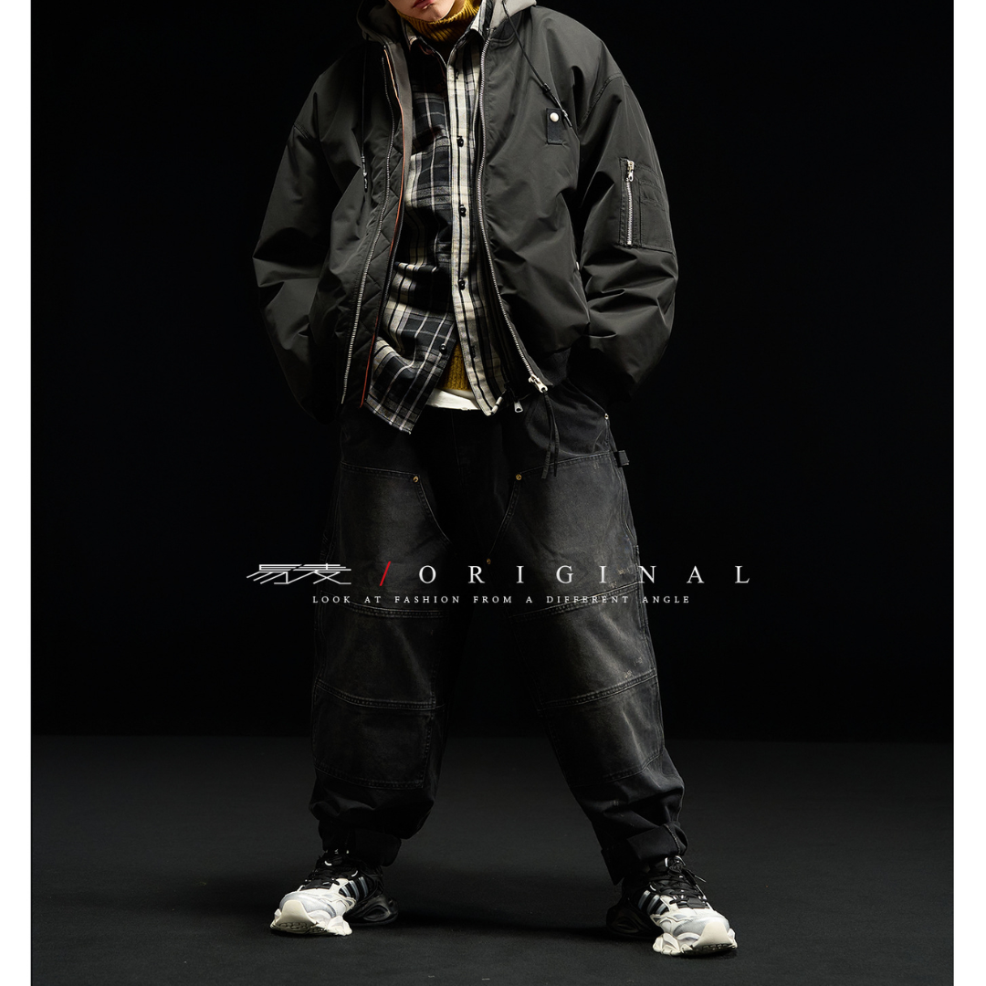 [YMORIGINAL] White Duck Down Faux Layered Jacket N853