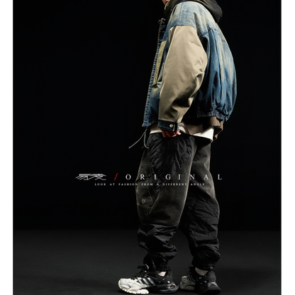 [YMORIGINAL] White Duck Down Denim Layered Jacket N856