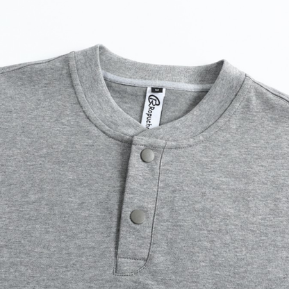 ヘビーウェイト　ヘンリーネック　Tシャツ　N1615