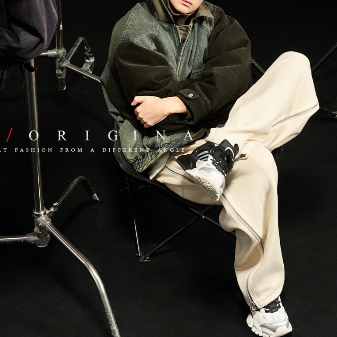 【Y.M.ORIGINAL】ホワイトダックダウン　デニムコンビ　ジャケット　N847