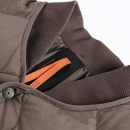 ホワイトダウン　リブカラージャケット　N962