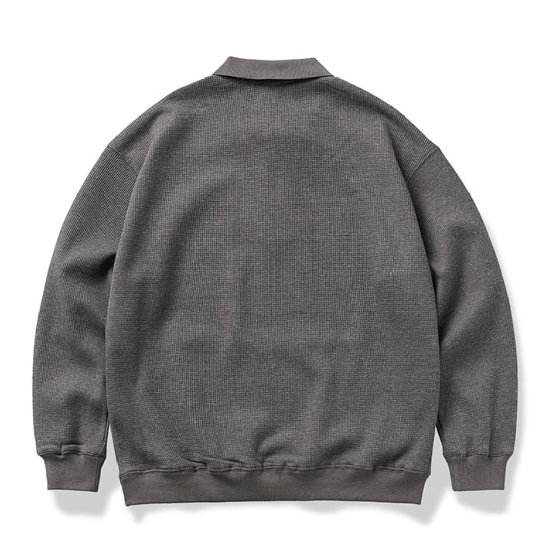Waffle Half Zip Pullover C194