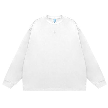 クロスプリント　長袖 Tシャツ　B577