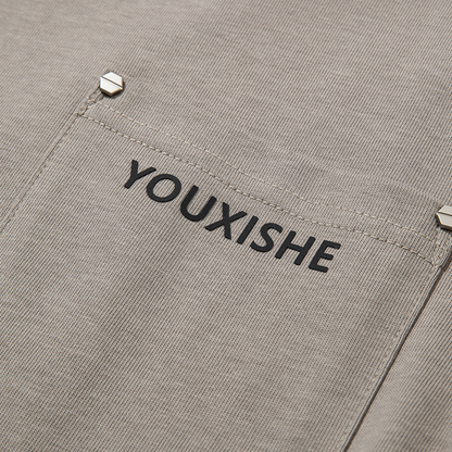 YOUXISHE　フェイクレイヤード　長袖Tシャツ　N033