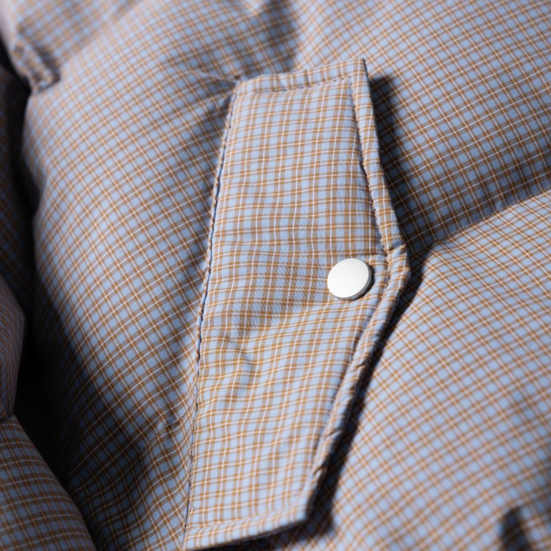 マイクロチェック　パデットジャケット　N970