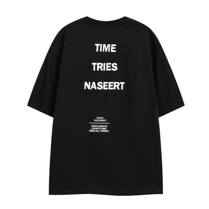【TIME TRIES NASEERT】　プリントTシャツ　N445