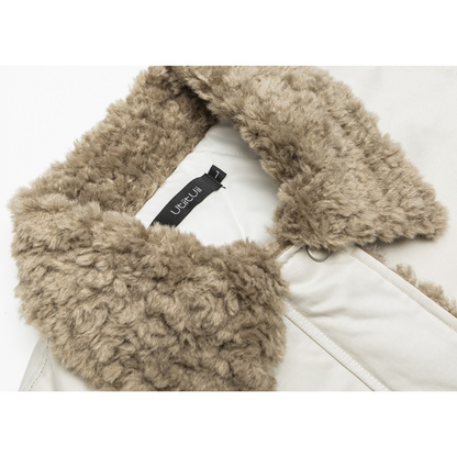 ライナーキルティング　ボアカラー　ジャケット　N938