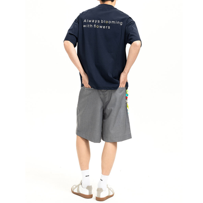 【on】クルーネック　プリントロゴTシャツ　N1622