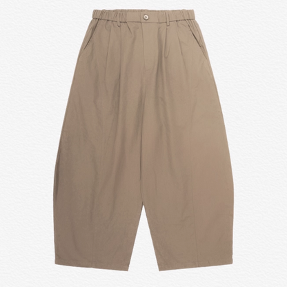 Tencel Cotton Wide Barrel Pants N741