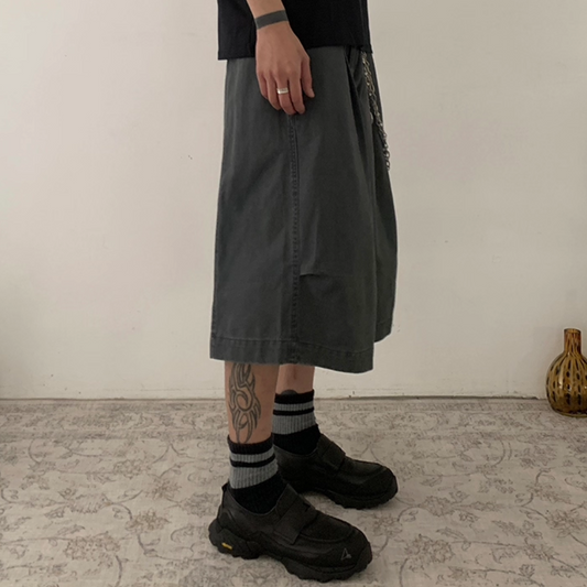チノ　ワイドタック　ハーフパンツ　N506